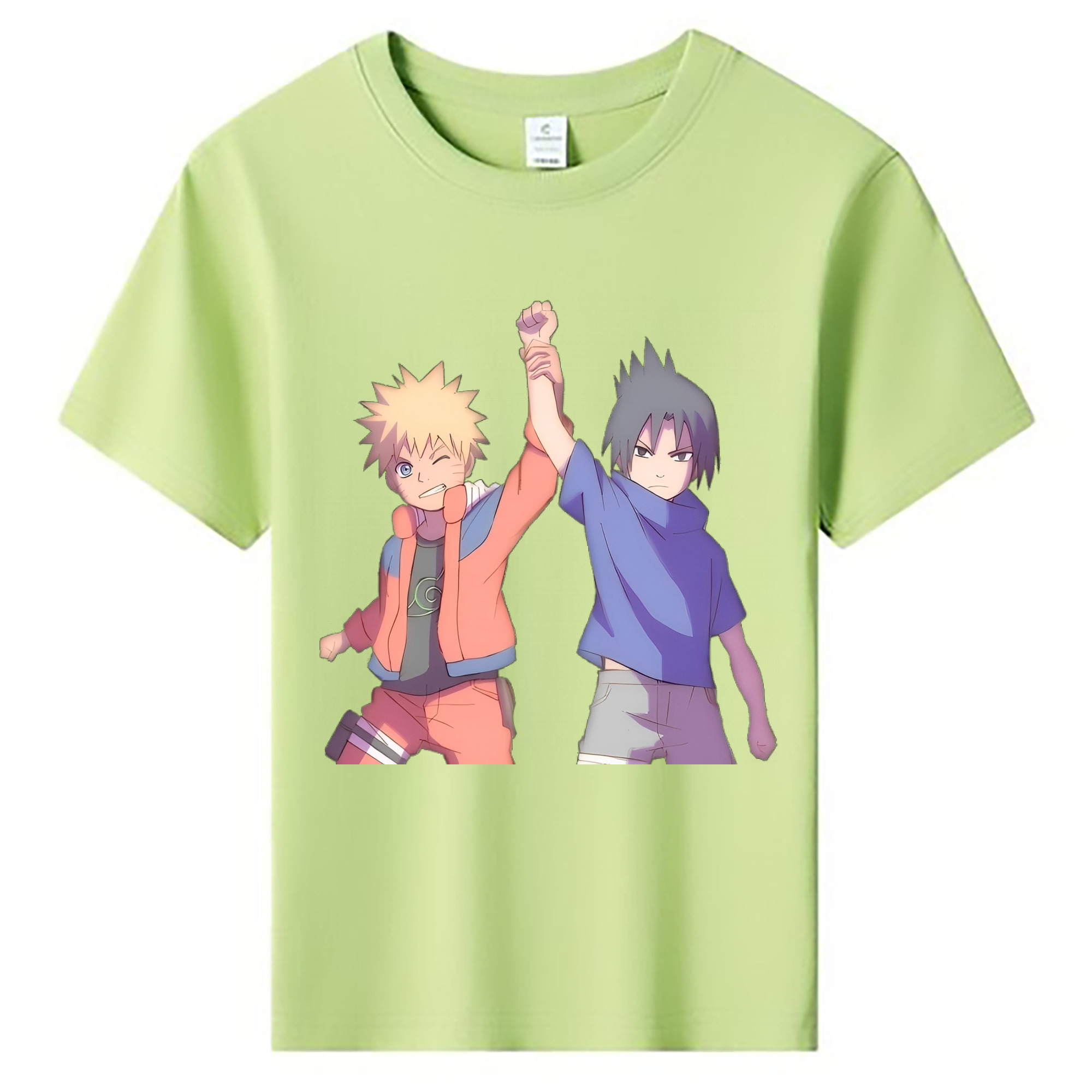 （画像用） NARUTO -ナルト- うちは サスケ Uchiha Sasuke 綿100％キッズTシャツ（フロントプリント）